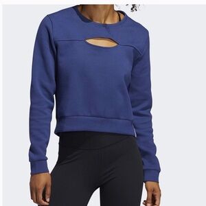 Adidas Navy Cutout Crewneck